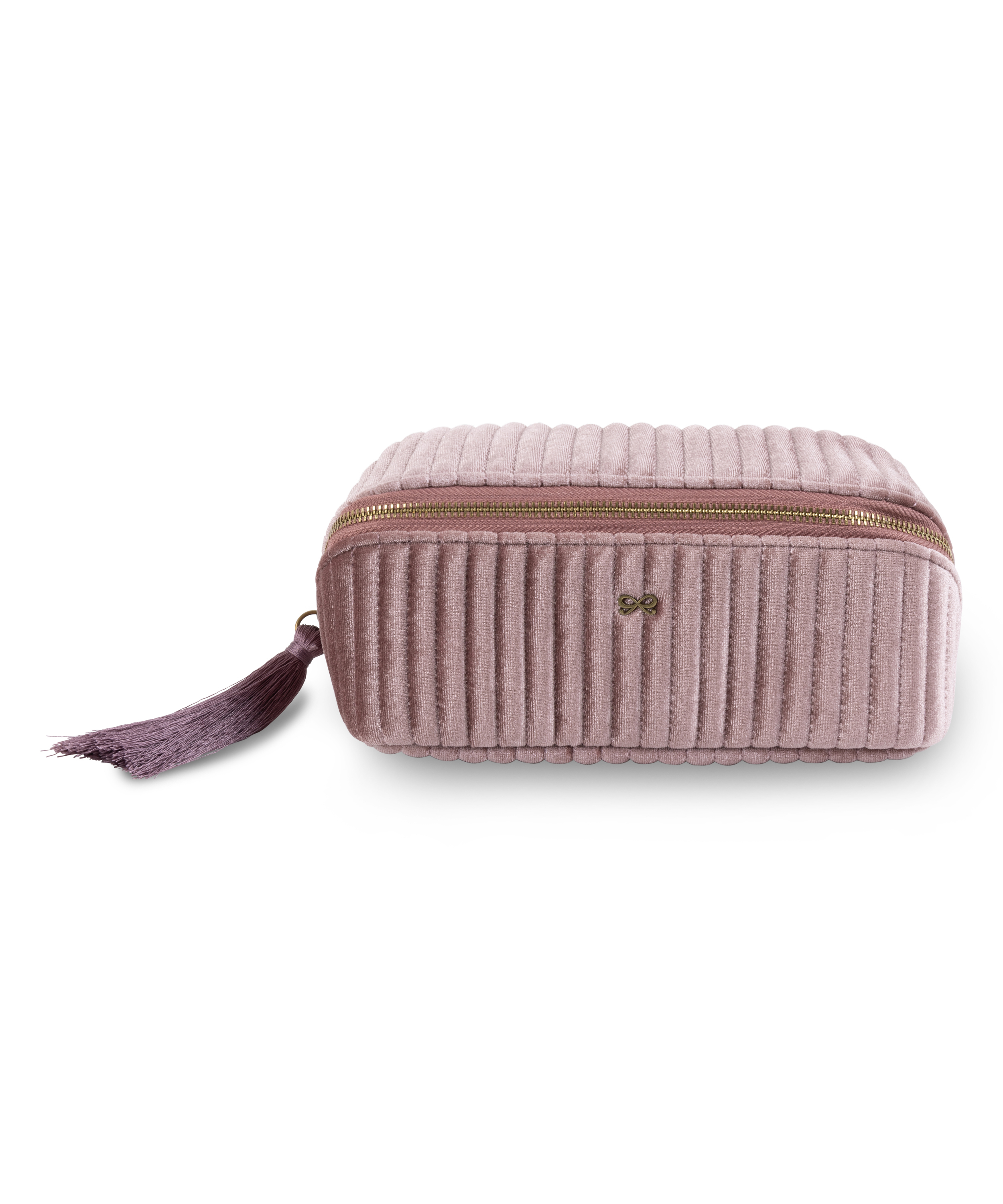 Petite trousse de maquillage Velours, Rose, main