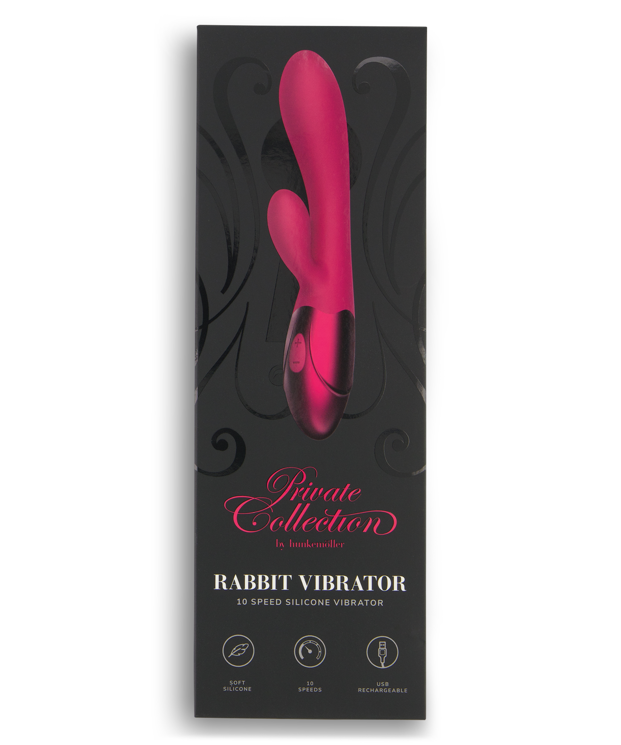 Vibromasseur Private Rabbit, Rose, main