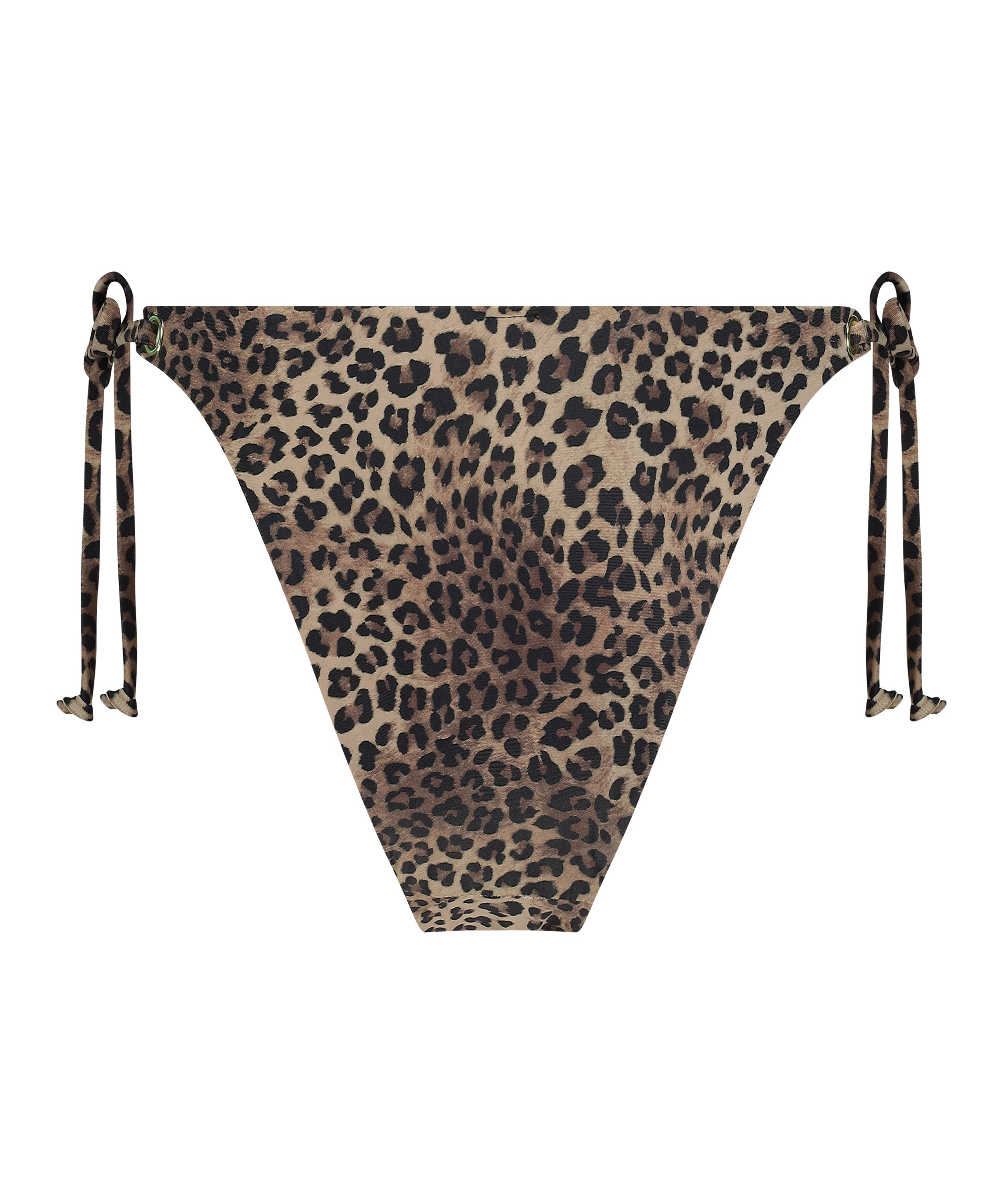 Slip de Bikini Cheeky Tanga Cannes, marron, main