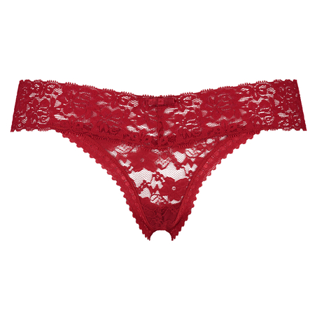 String en V taille extra basse, Rouge