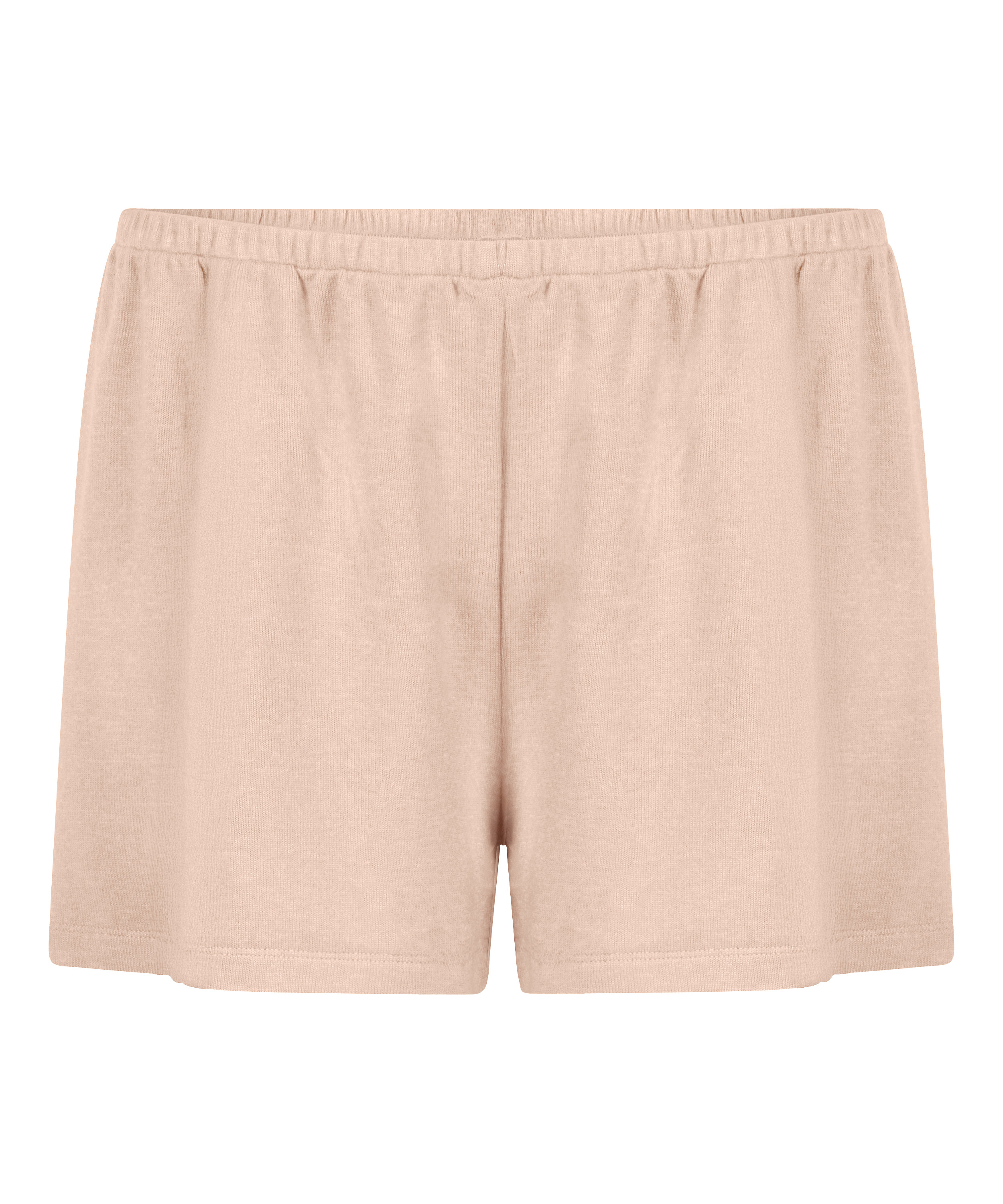 Short de pyjama en jersey brossé, Beige, main