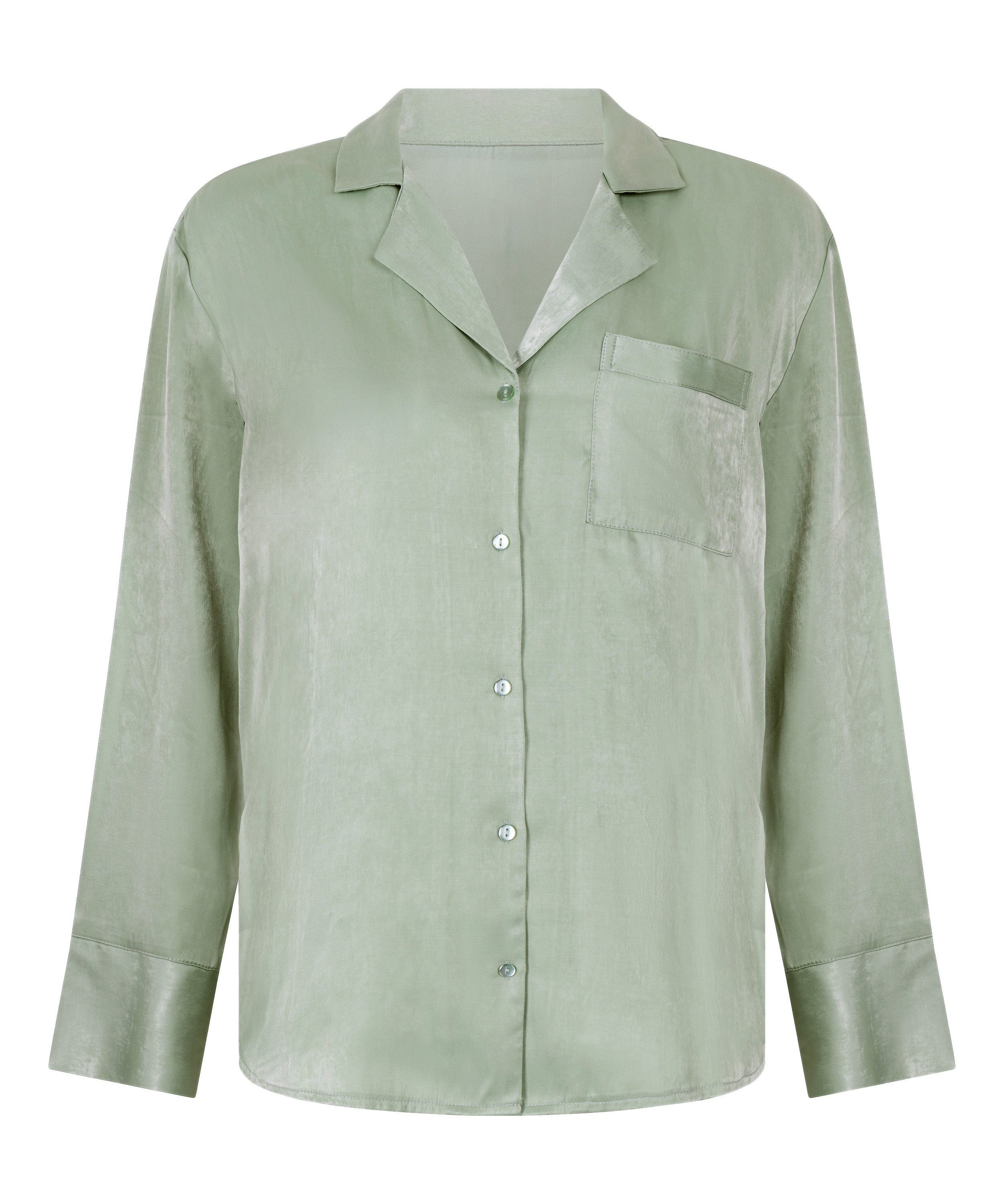 Veste à manches longues Satin Ayla, Vert, main