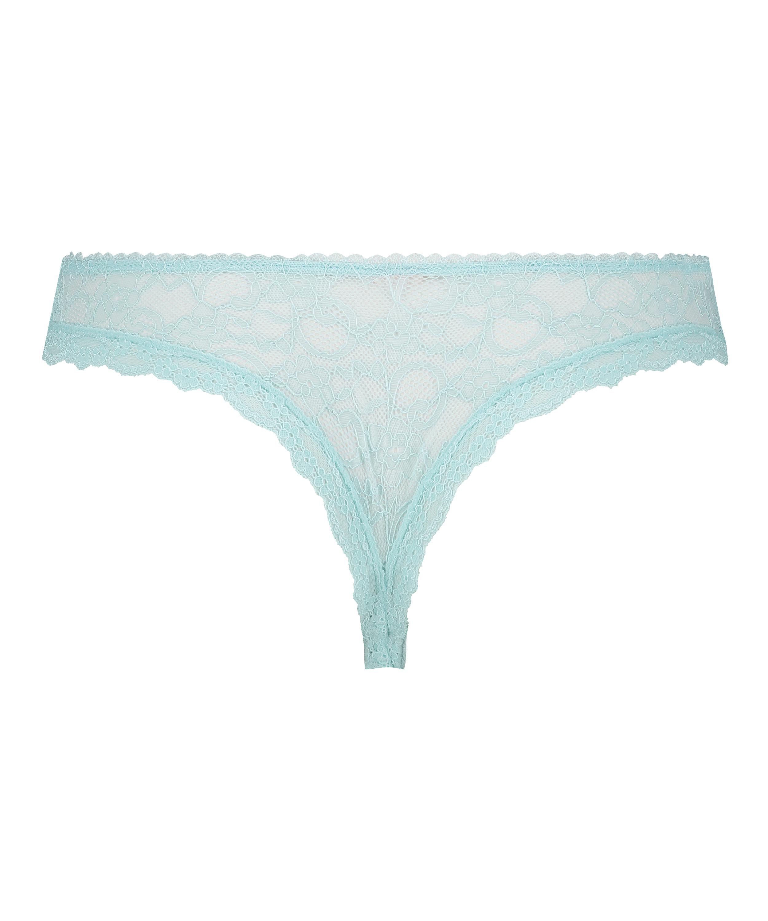 Slip brésilien Riley, Bleu, main