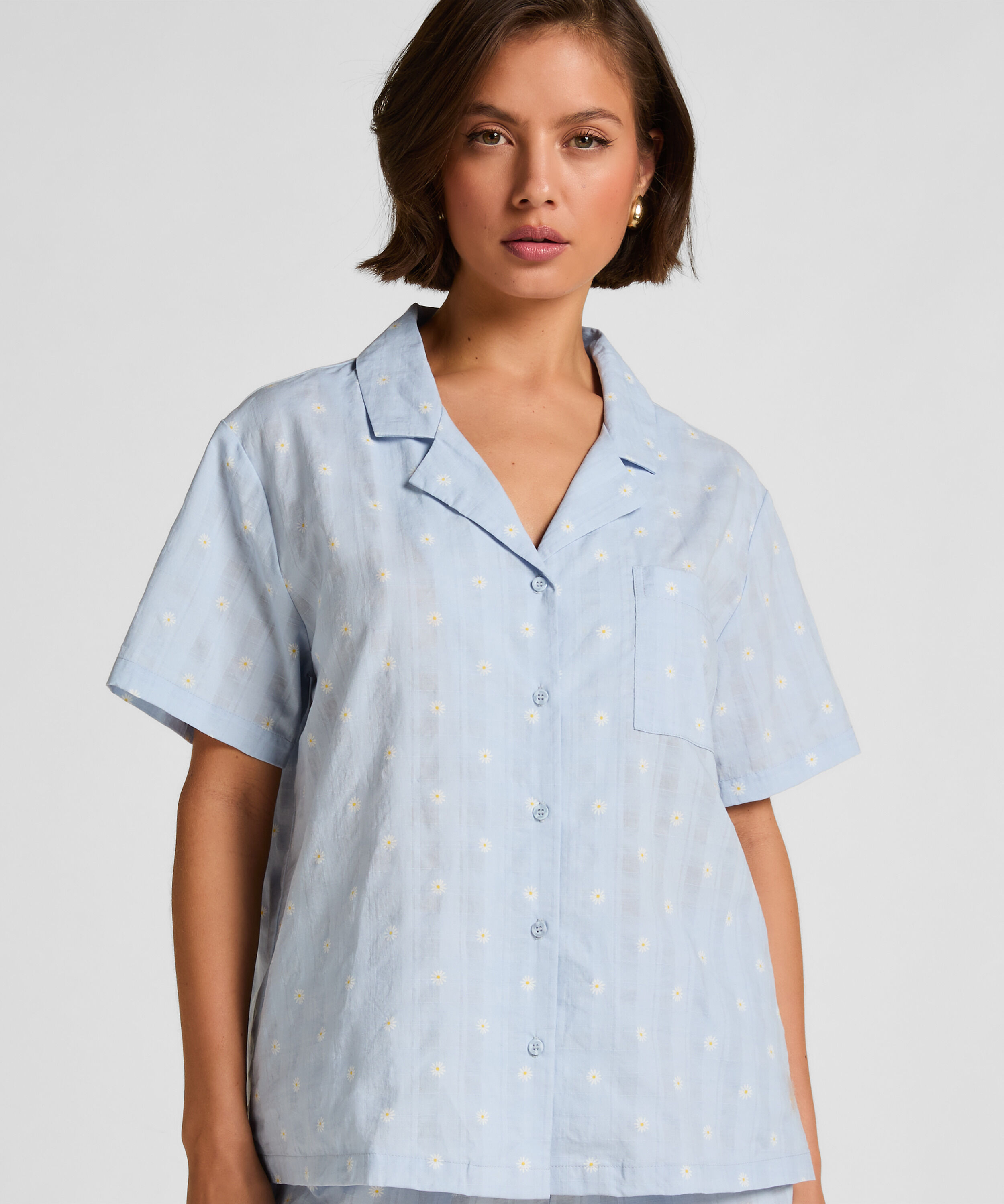 Jacket Woven, Bleu