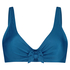 Anneau non ajusté haut de bikini Sunset Dreams, Bleu