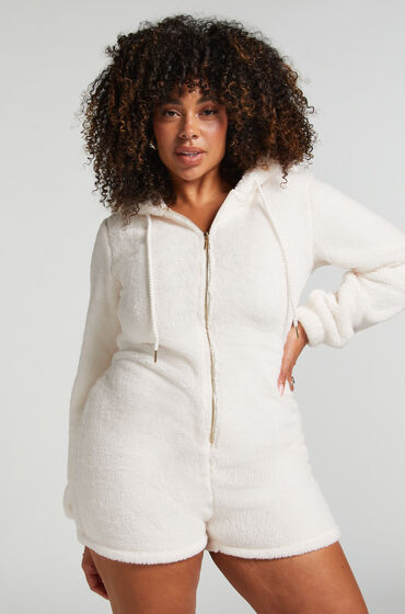 Hunkemöller Grenouillère Fleece Blanc
