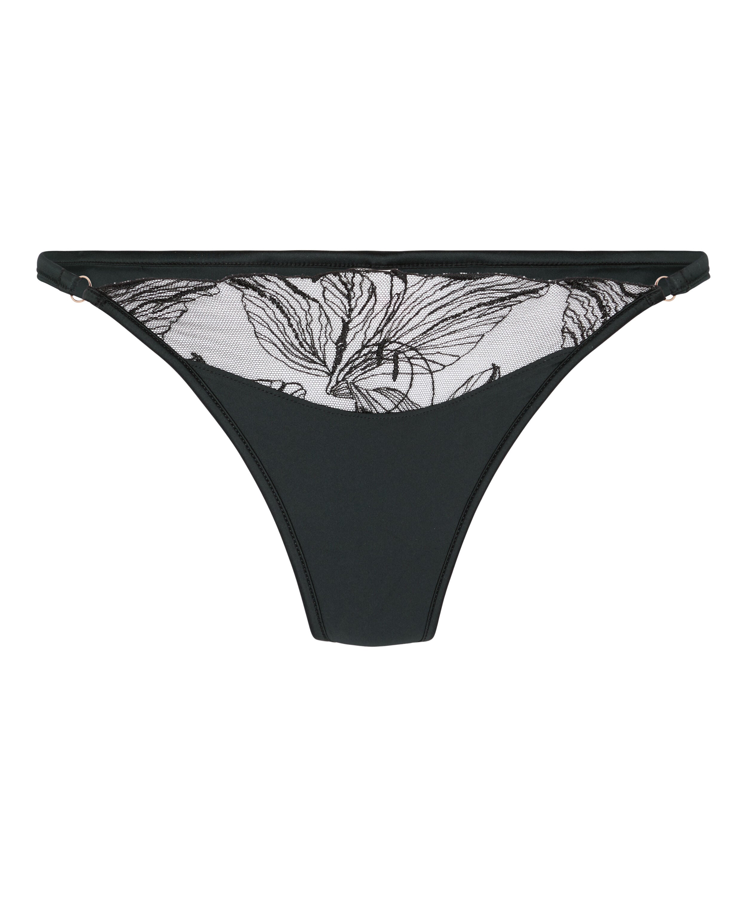 String échancré Ellen, Noir String échancré Ellen, Noir