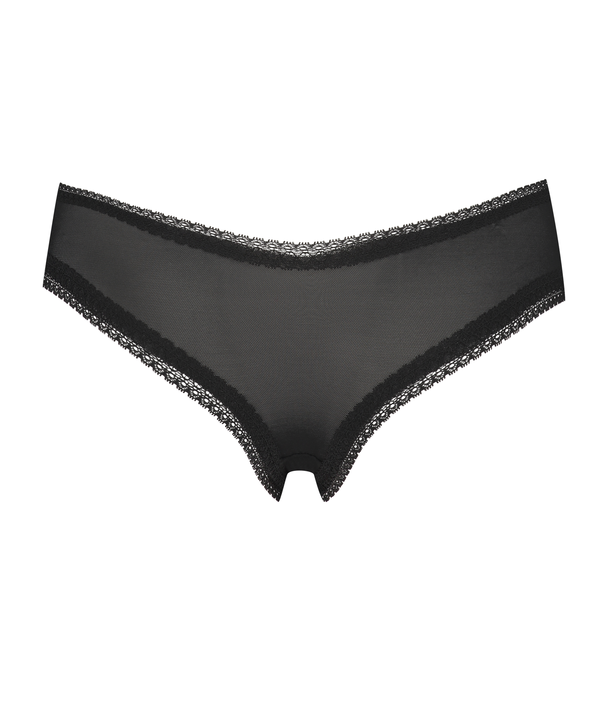 Slip brésilien en forme de V Franzi, Noir, main