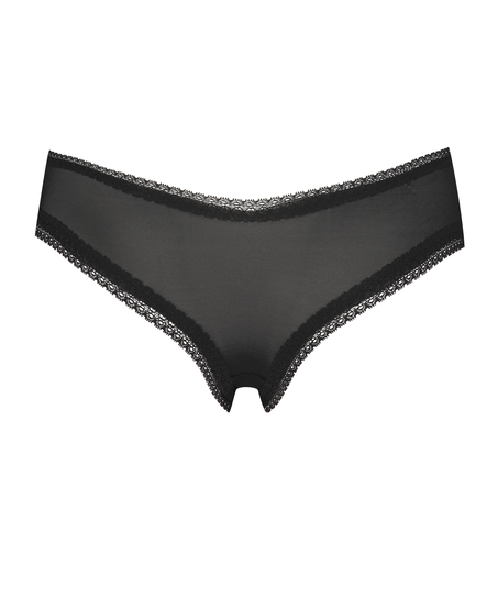 Slip brésilien en forme de V Franzi, Noir