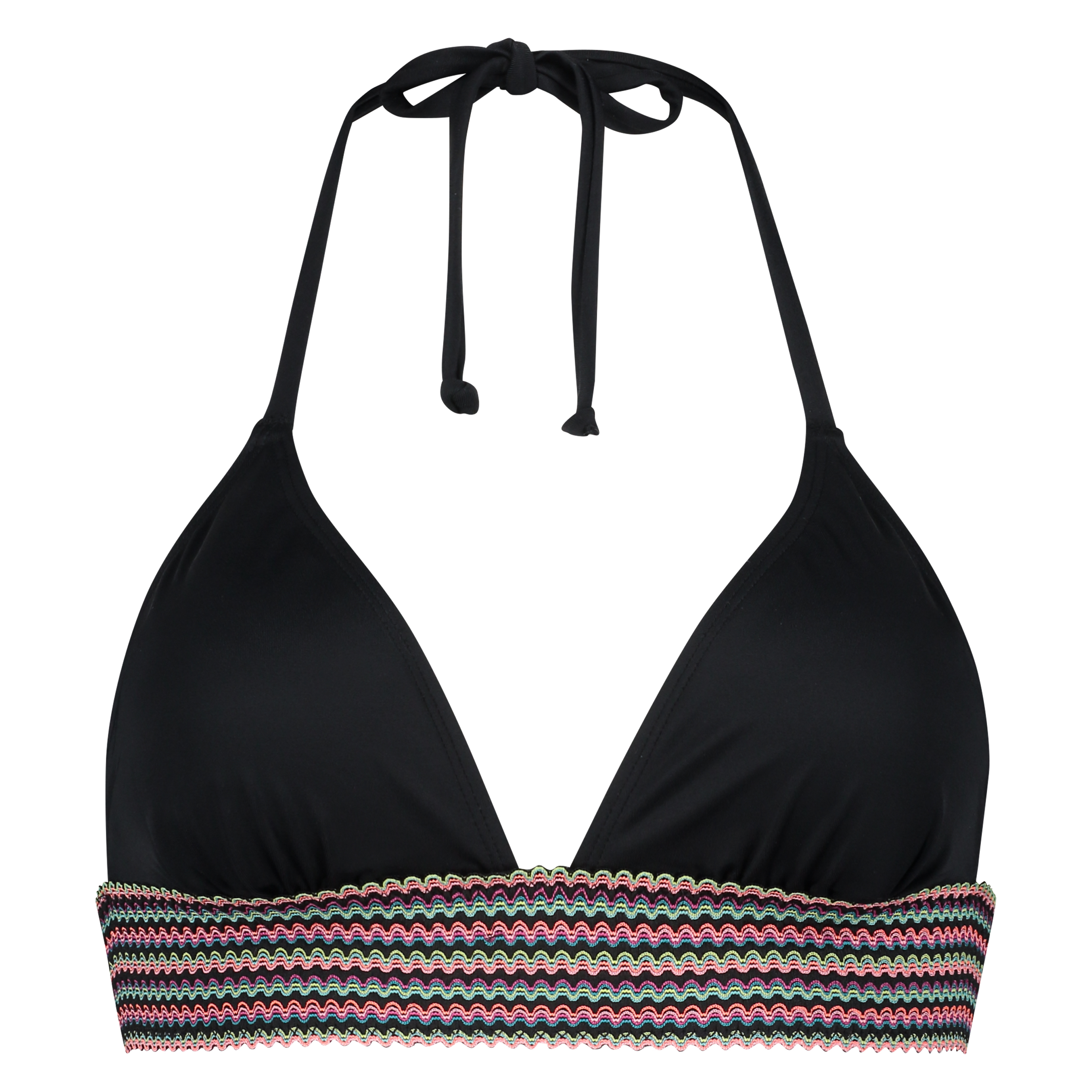 Haut de bikini Halter Paradise, Noir, main
