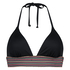 Haut de bikini Halter Paradise, Noir