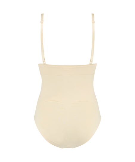 Culotte taille haute sans couture, Beige