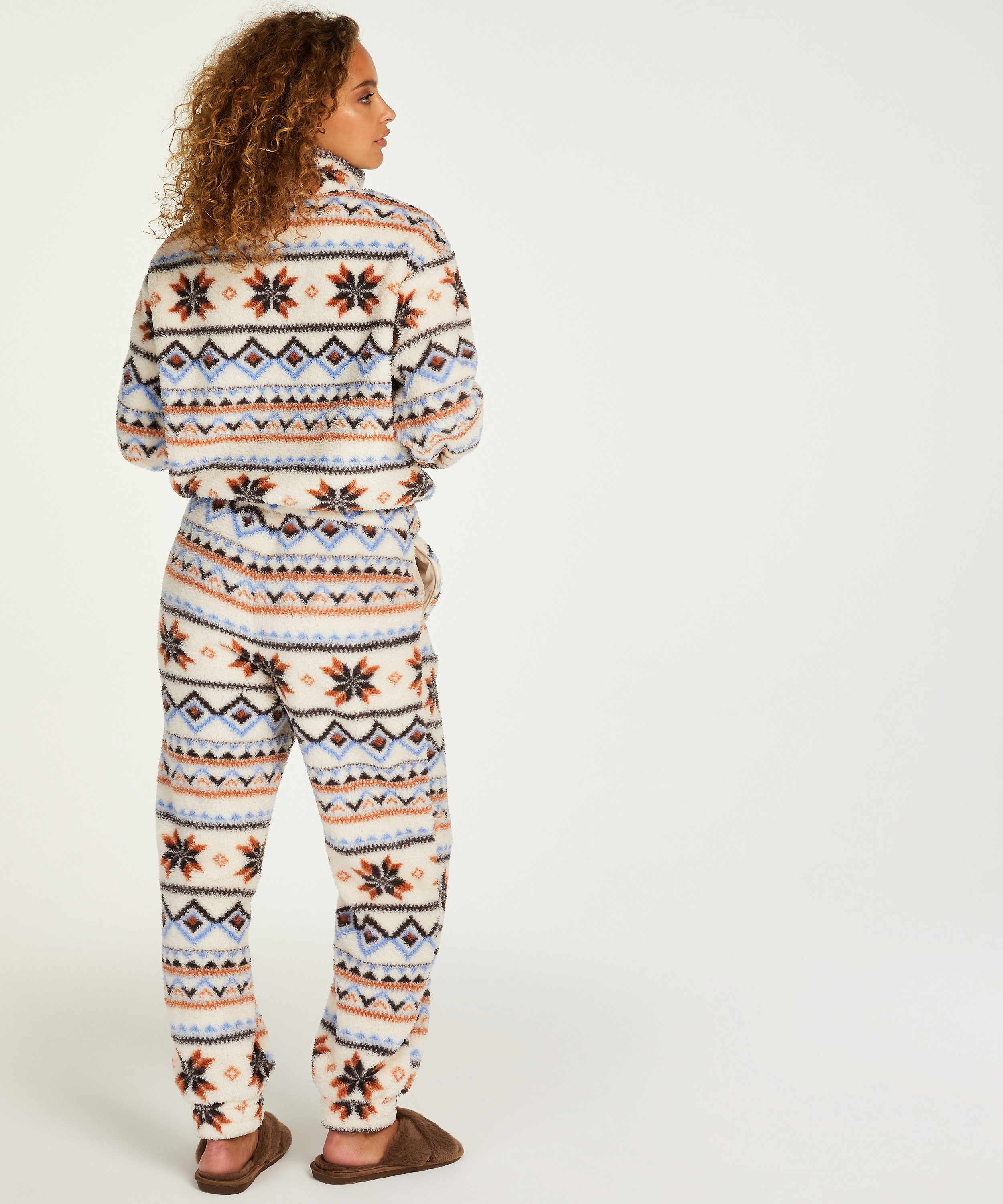 Pantalon de jogging polaire, Blanc, main