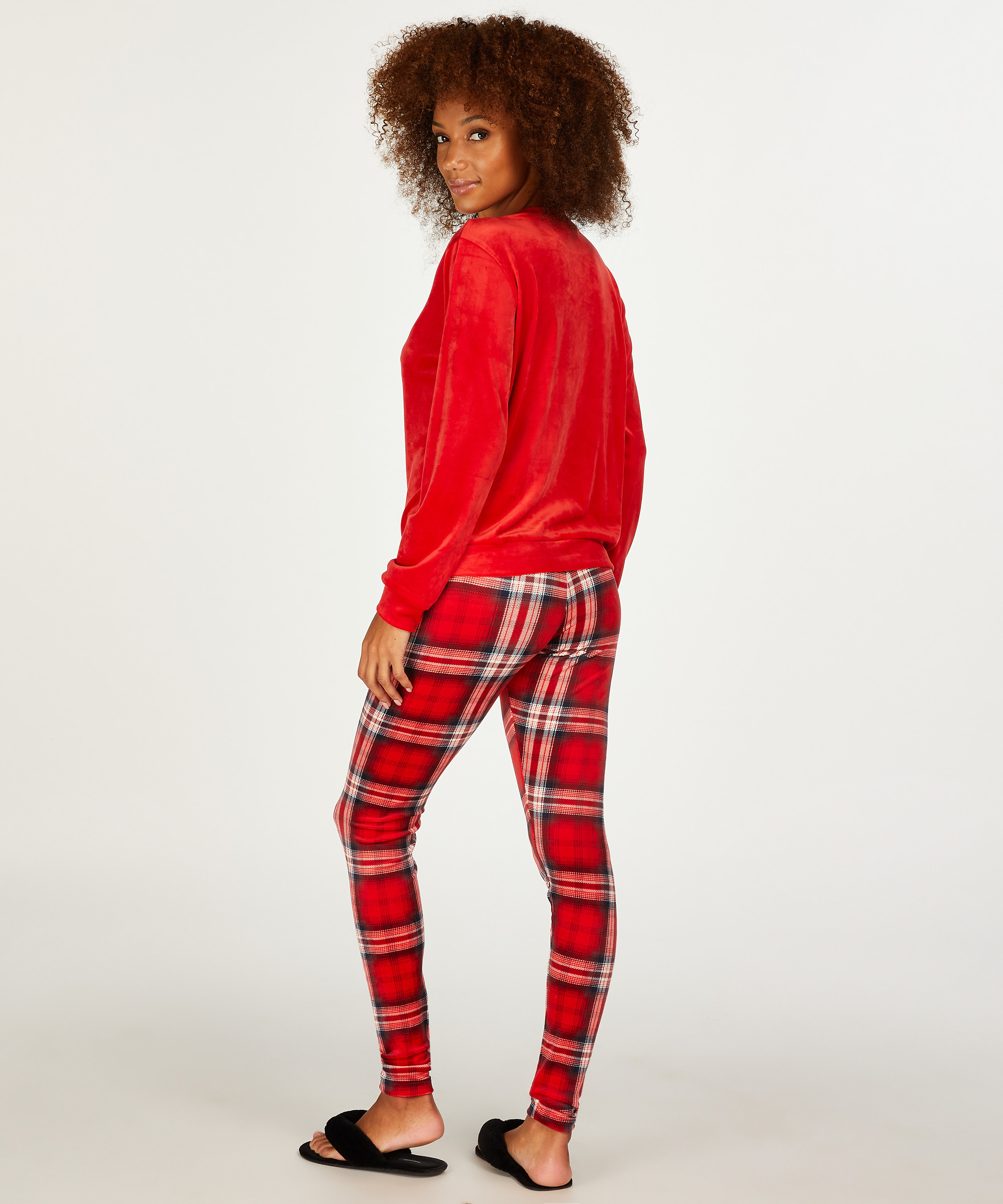 Pyjama avec sac, Rouge, main