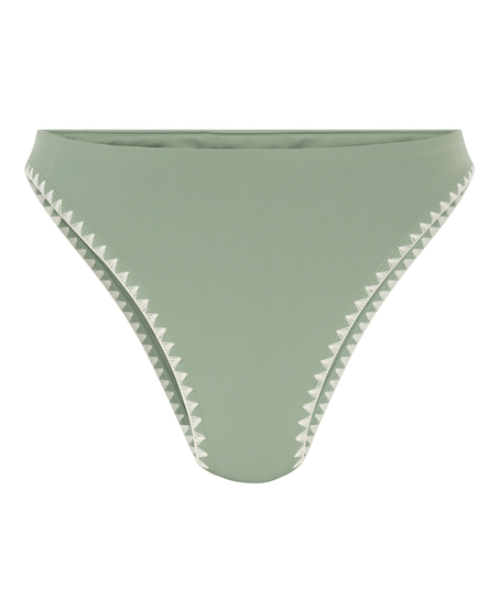 Bas de bikini à jambe haute Joburg, Vert