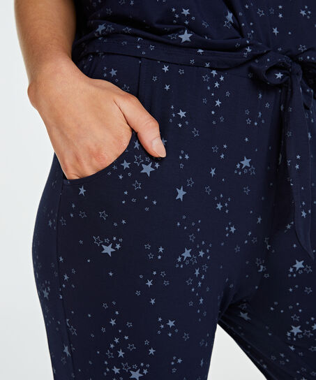 Pantalon de pyjama Jersey, Bleu
