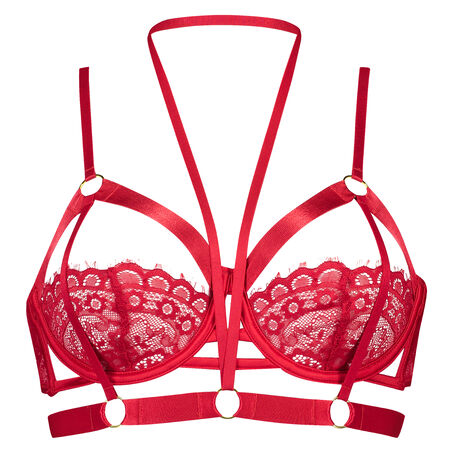 Soutien-gorge &agrave; armatures non-pr&eacute;form&eacute; Jacky, Rouge