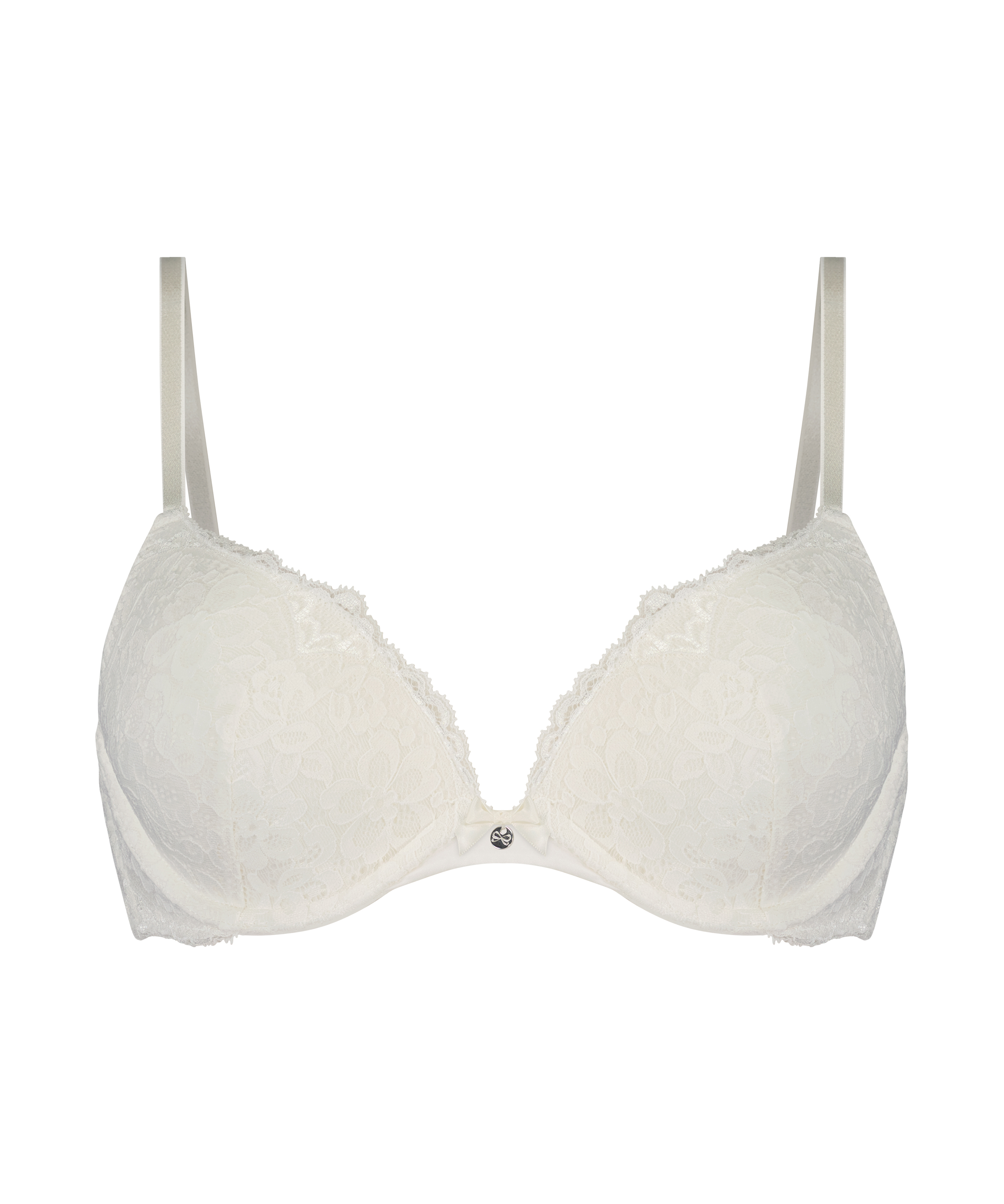 Soutien-gorge &agrave; armatures pr&eacute;form&eacute; push-up Marine, Blanc, main