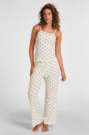 Hunkemöller Ensemble Pyjama Dots Blanc