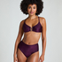 Haut de bikini court Costa, Violet