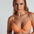 Soutien-gorge à armatures préformé Plunge, Orange