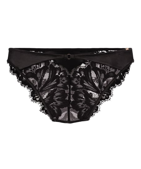Culotte br&eacute;silienne jambes hautes Grace, Noir