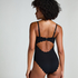 Maillot de bain Bandeau Scallop, Noir