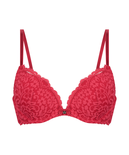Soutien-gorge push-up à armatures rembourré Rose, Rouge