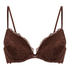 Soutien-gorge à armatures préformé push-up Marine, Marron