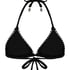 Haut de bikini triangle Kenya, Noir