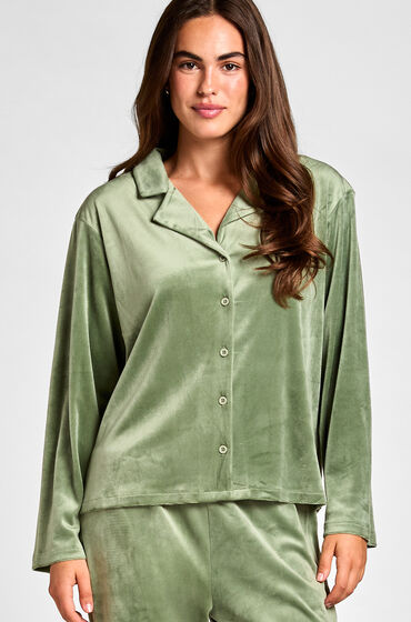 Hunkemöller Veste en Velours Vert