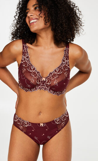 Soutien-gorge &agrave; armatures non-pr&eacute;form&eacute; Diva, Rouge