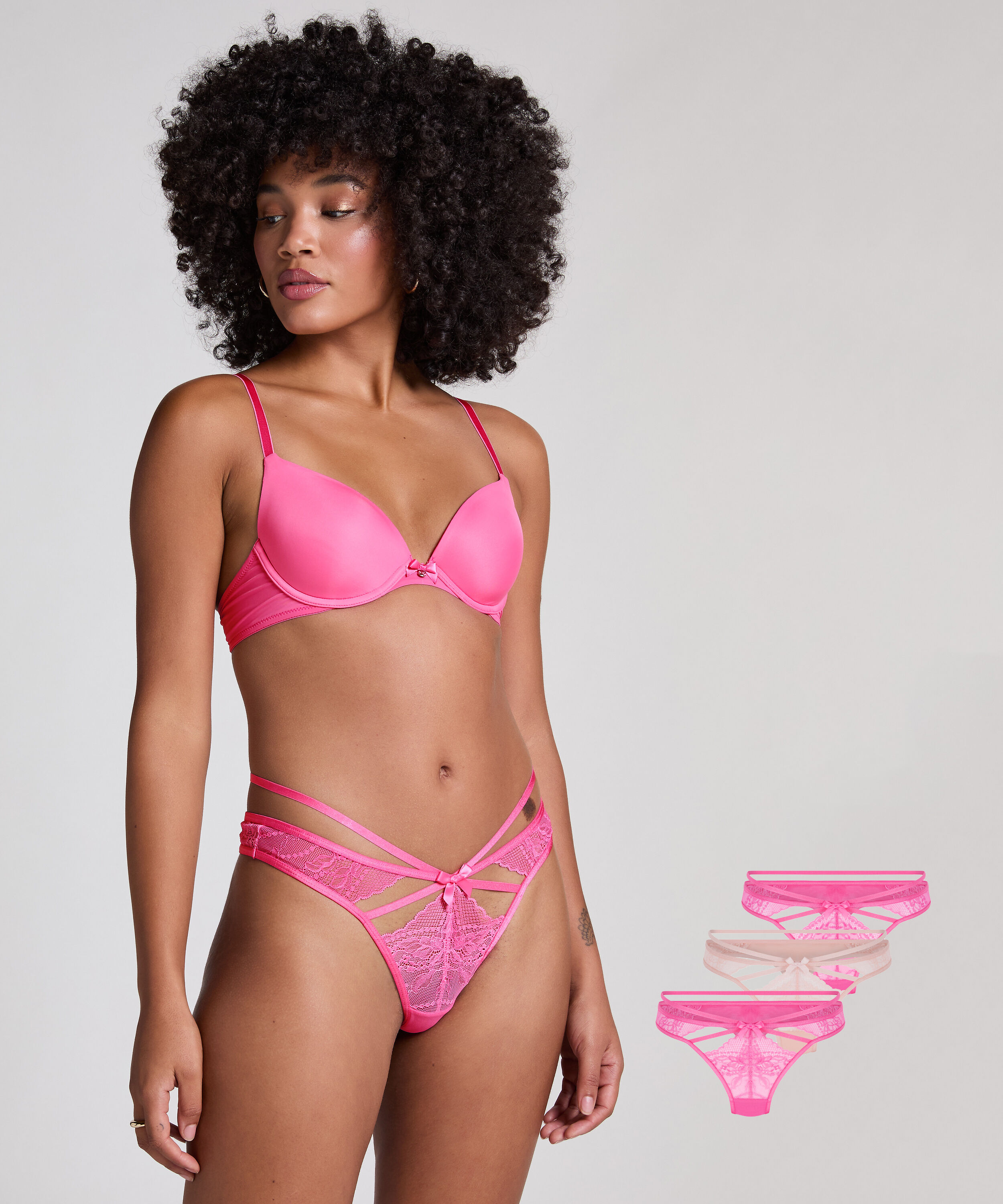 Pack de 3 strings, Rose