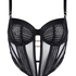Soutien-gorge longline à armatures non rembourré Missy, Noir