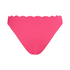Slip de Bikini Échancrés Scallop, Rose