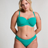 Slip de Bikini Rio Scallop, Vert