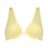 Haut de bikini à armatures non rembourré Scallop, Jaune