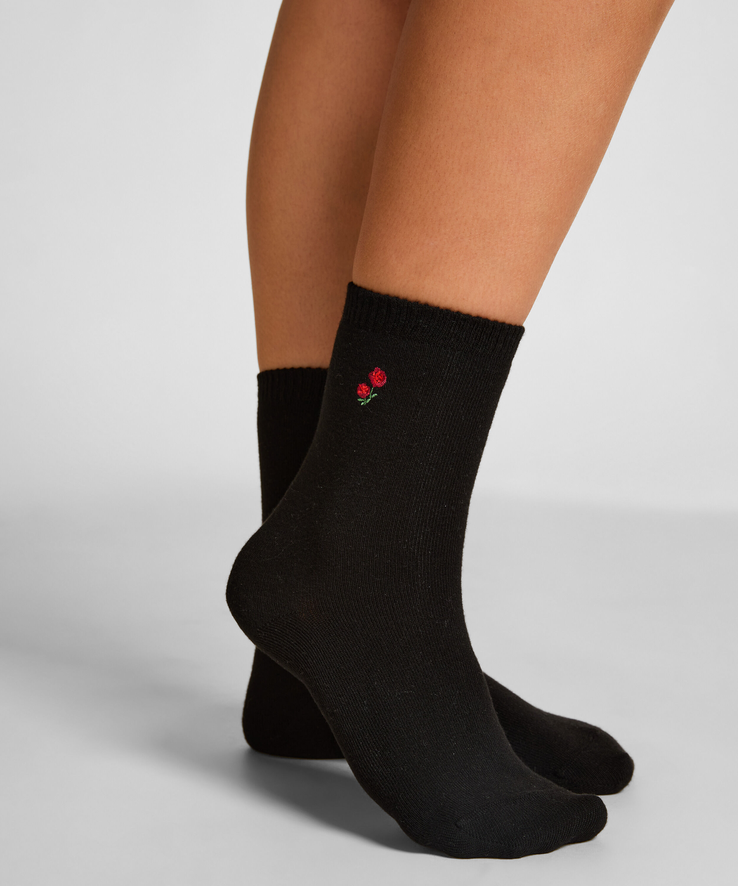 Chaussettes courtes en modal, Noir Chaussettes courtes en modal, Noir