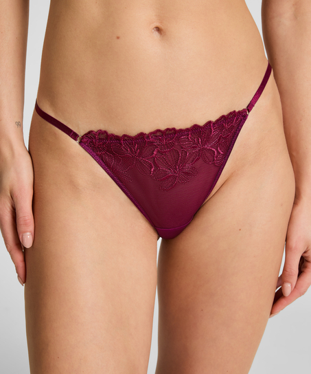 Tanga Margot jambe haute, Violet