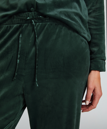 Pantalon de pyjama Velours, Vert