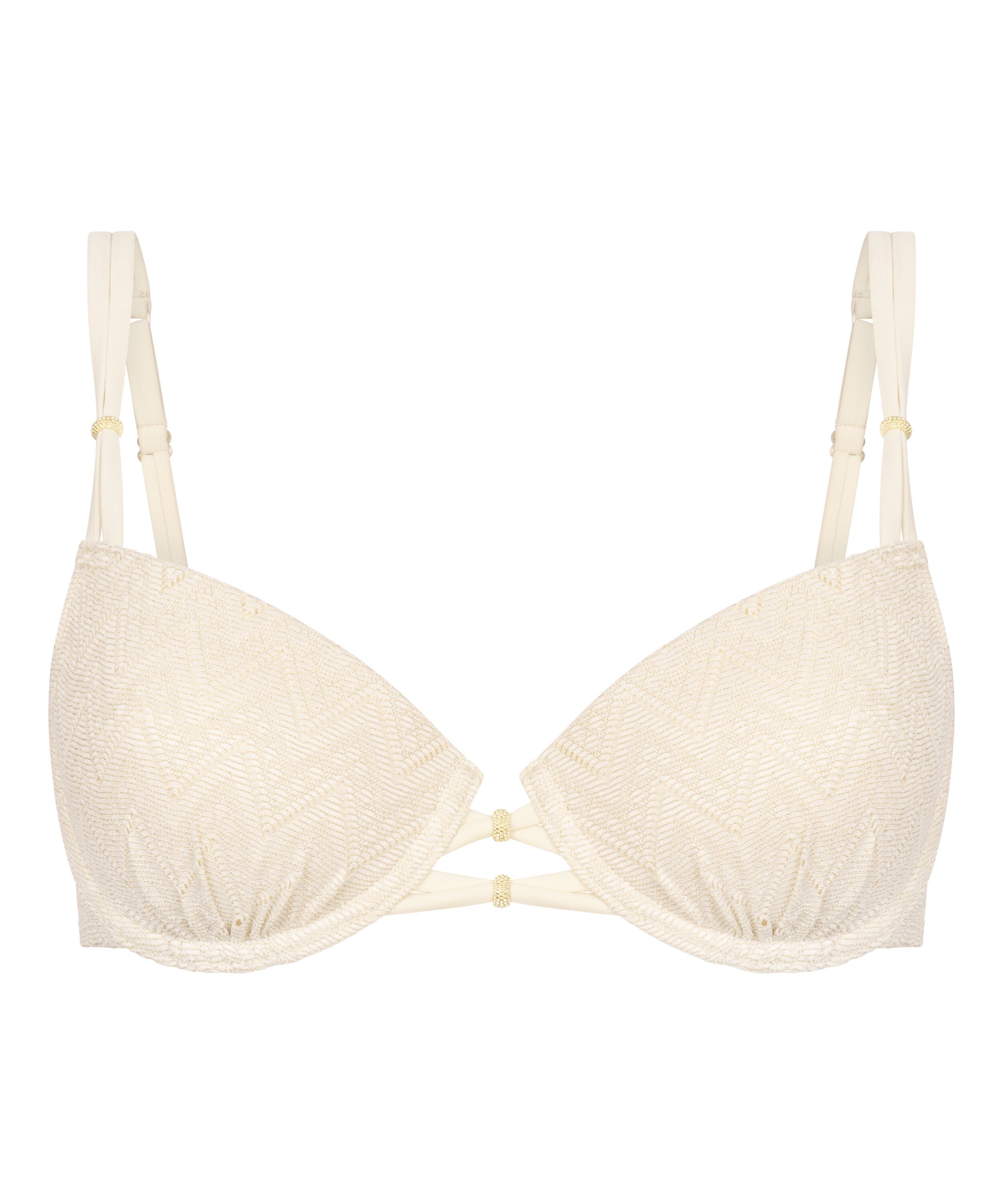 Crochet Bikini Top, Blanc