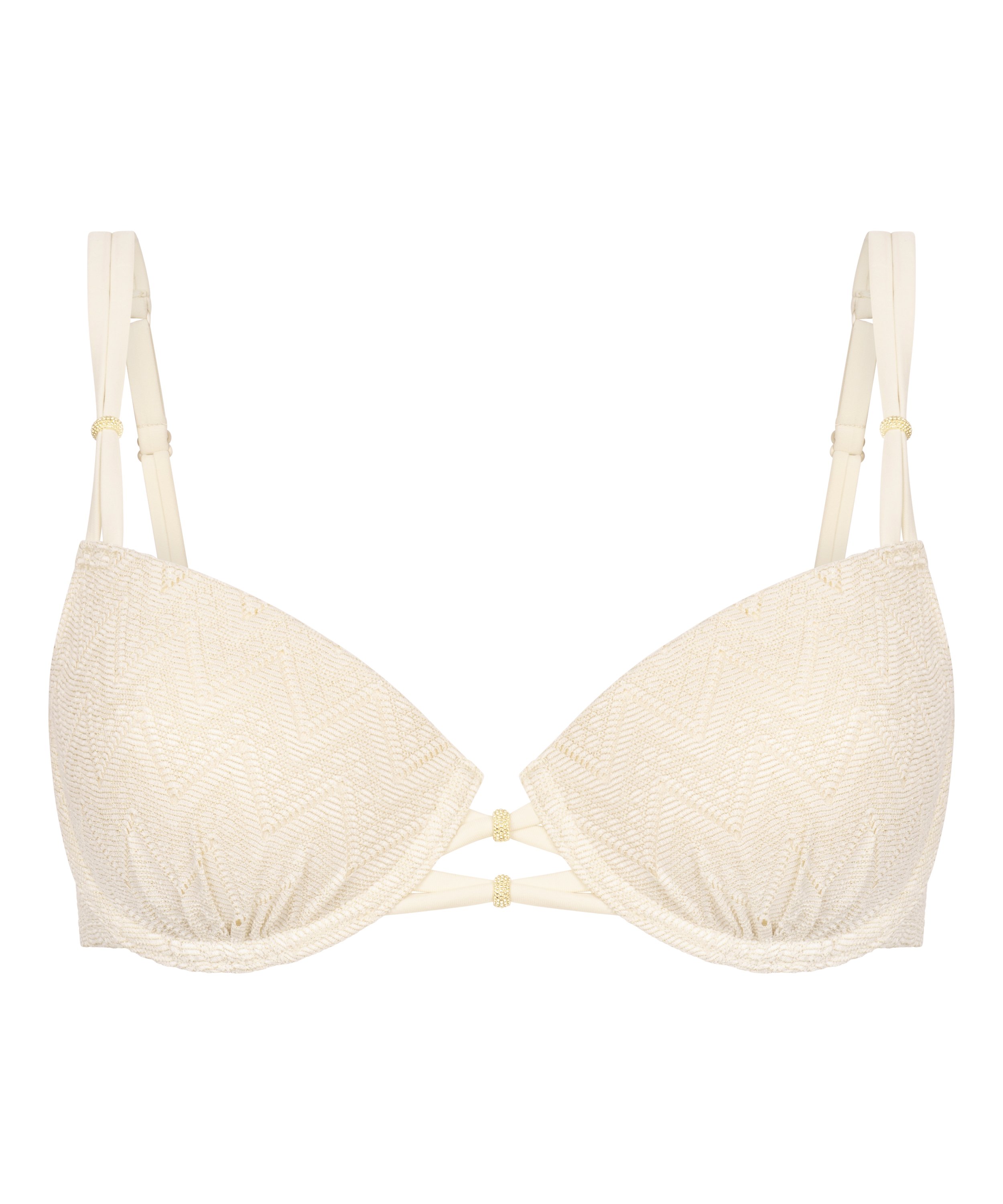 Crochet Bikini Top, Blanc, main