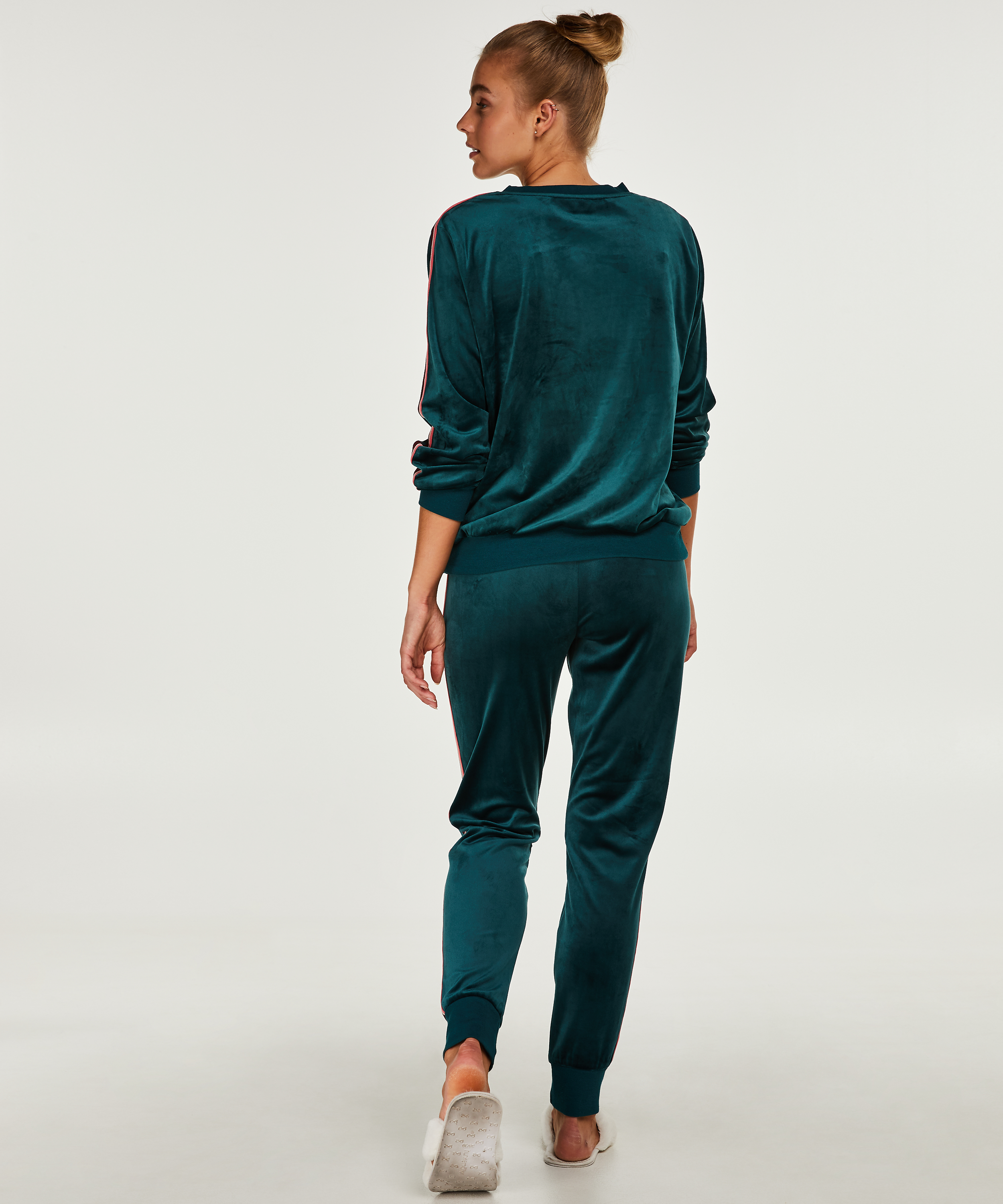 Top Velour Stripe, Vert, main