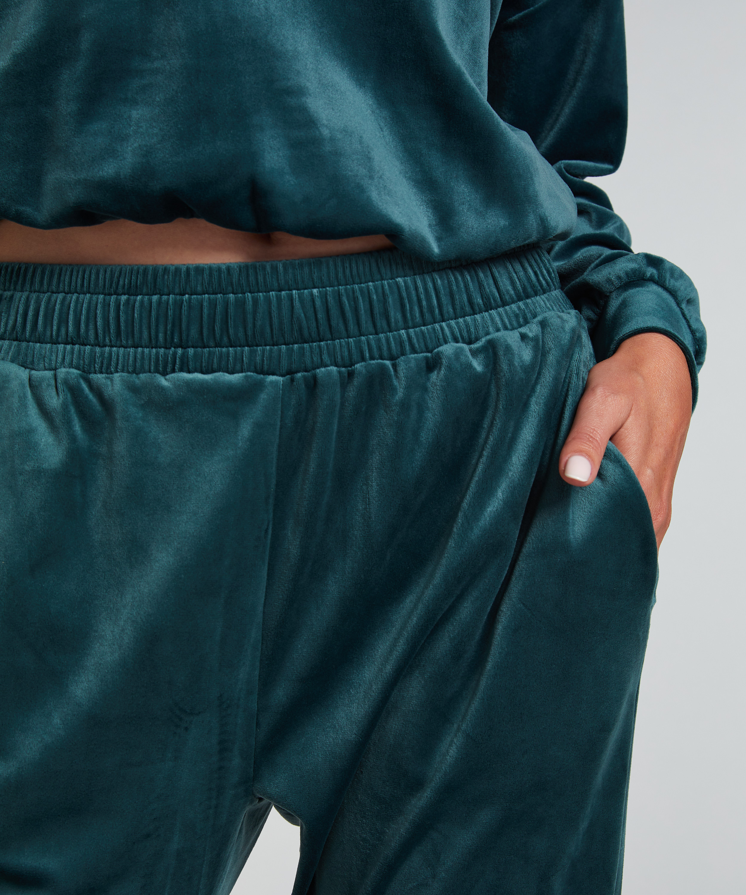 Pantalon de jogging Velours, Vert, main