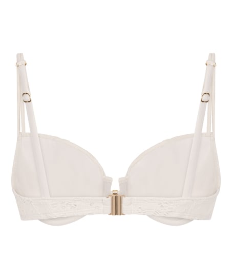 Crochet Bikini Top, Blanc