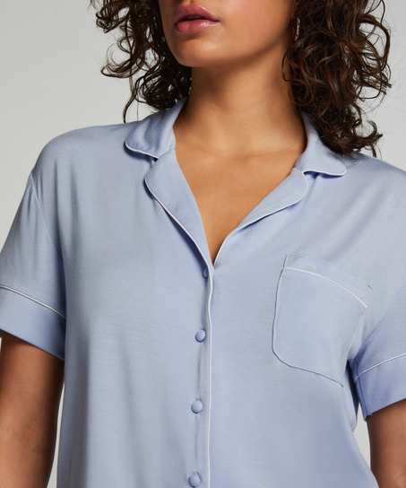 Veste à manches courtes en jersey Essential, Bleu