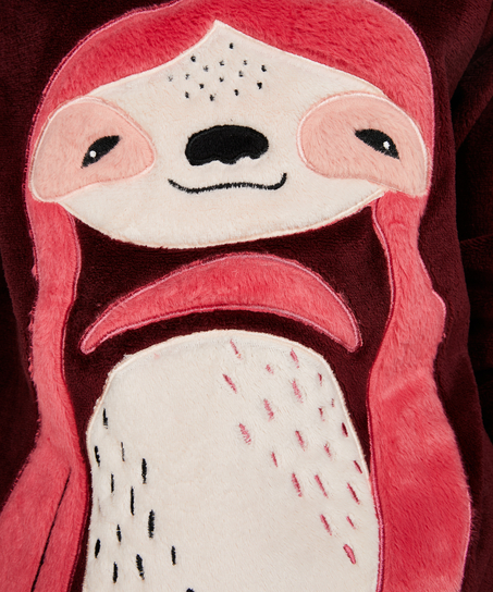 Sweat Polaire Long, Rouge