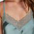 Haut de camisole Satin Dentelle, Vert