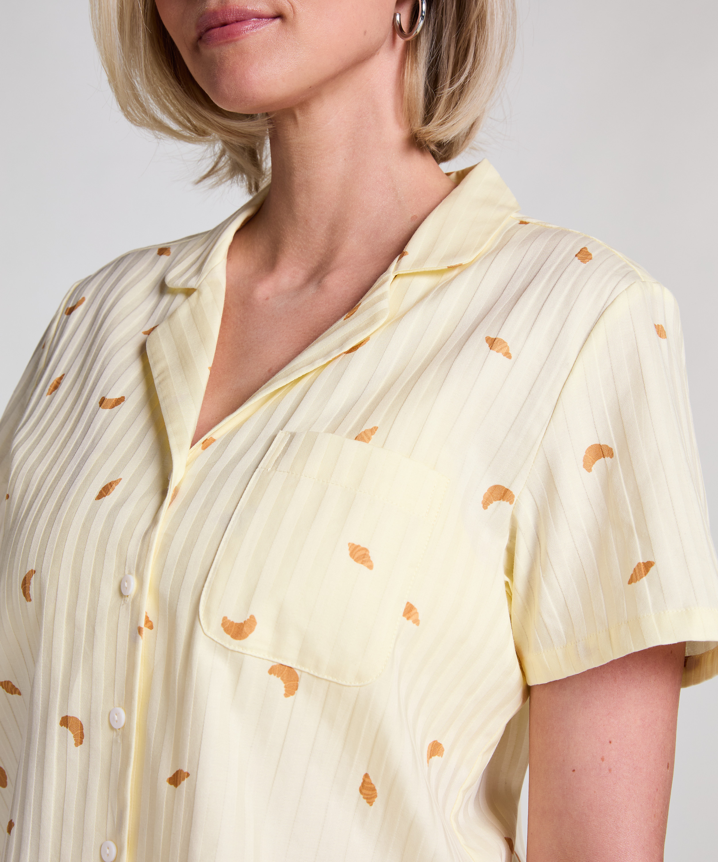 Jacket Cotton, Jaune, main