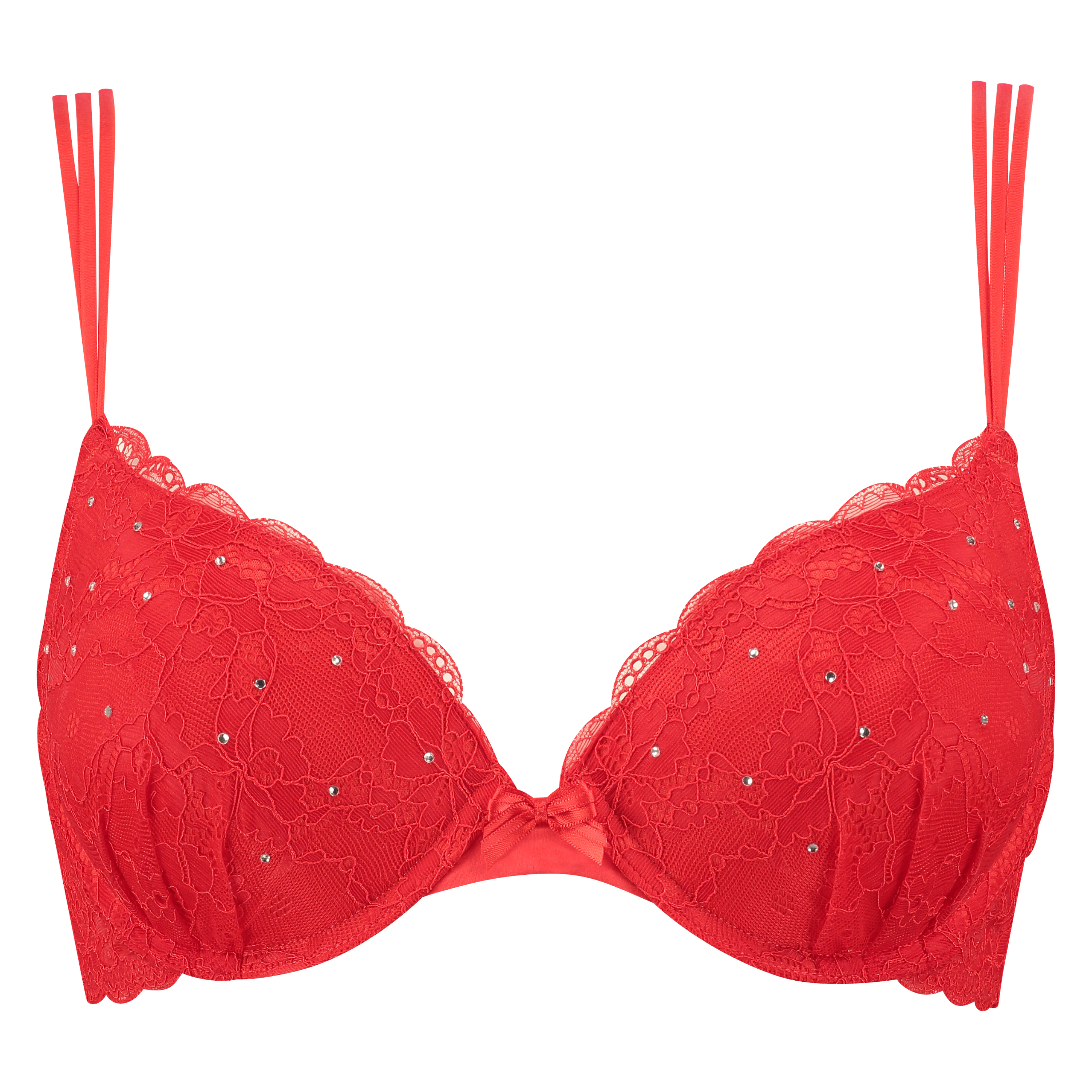 Soutien-gorge à armatures préformé push-up Candy, Rouge, main